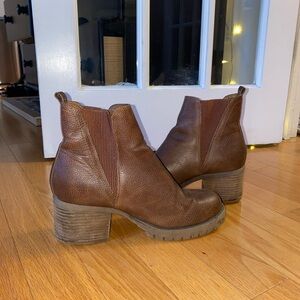 MIA Brown Lug Sole Bootie